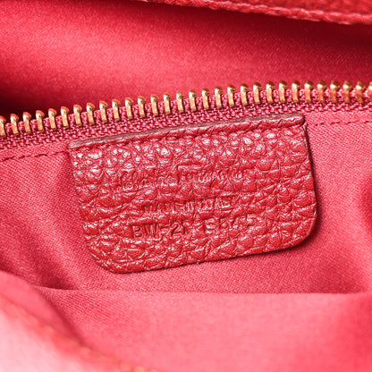 Salvatore Ferragamo Pebbled Calfskin East West Fiamma Bag Red 8 of 15