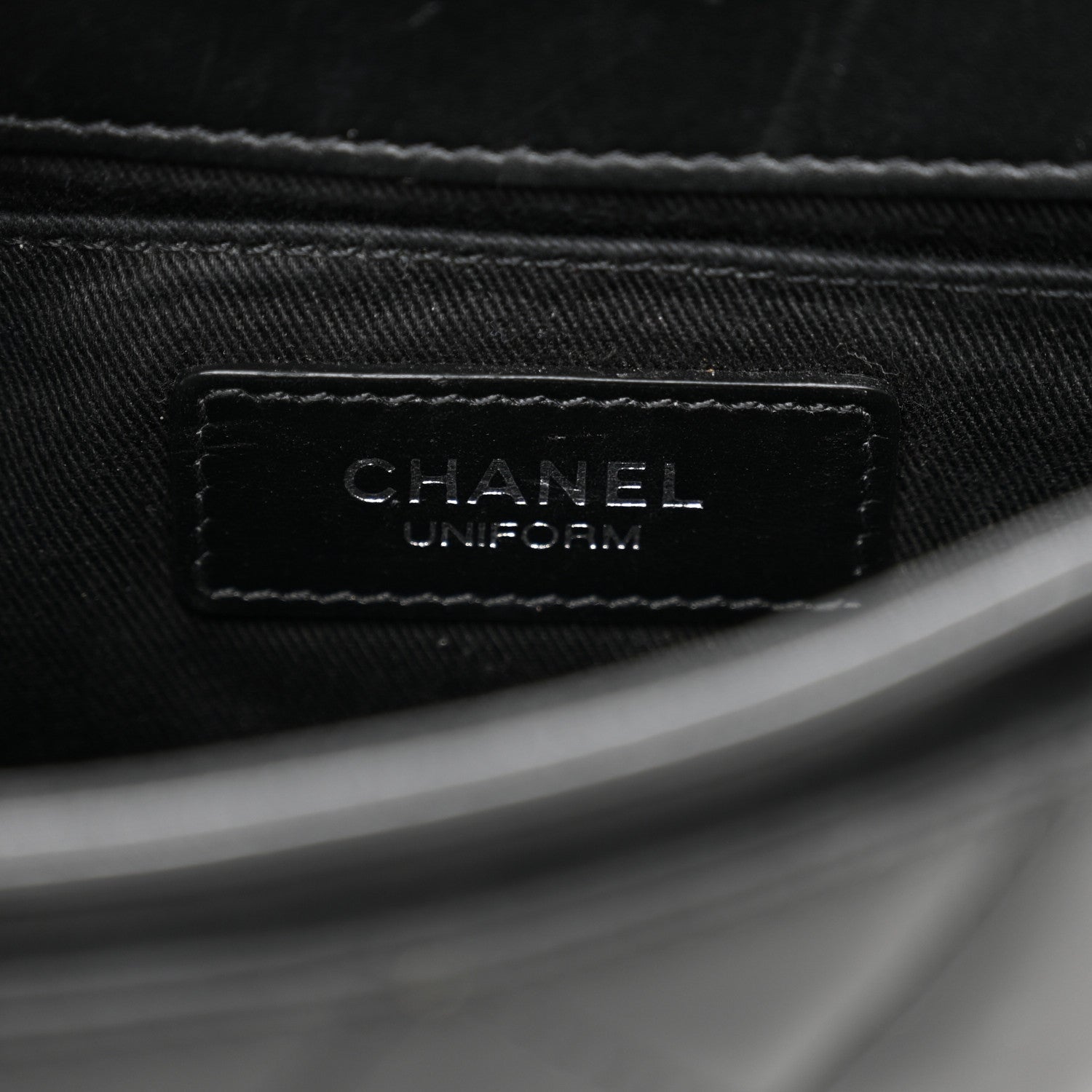 Chanel Calfskin Quilted CC Uniform Flap Belt Bag Black 6 of 13