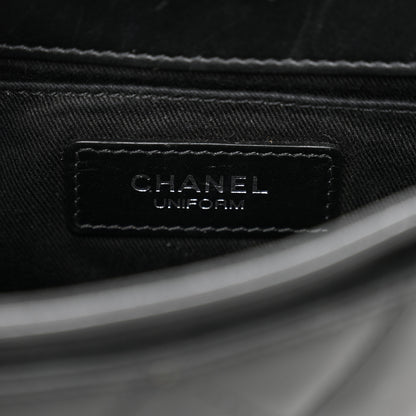 Chanel Calfskin Quilted CC Uniform Flap Belt Bag Black 6 of 13