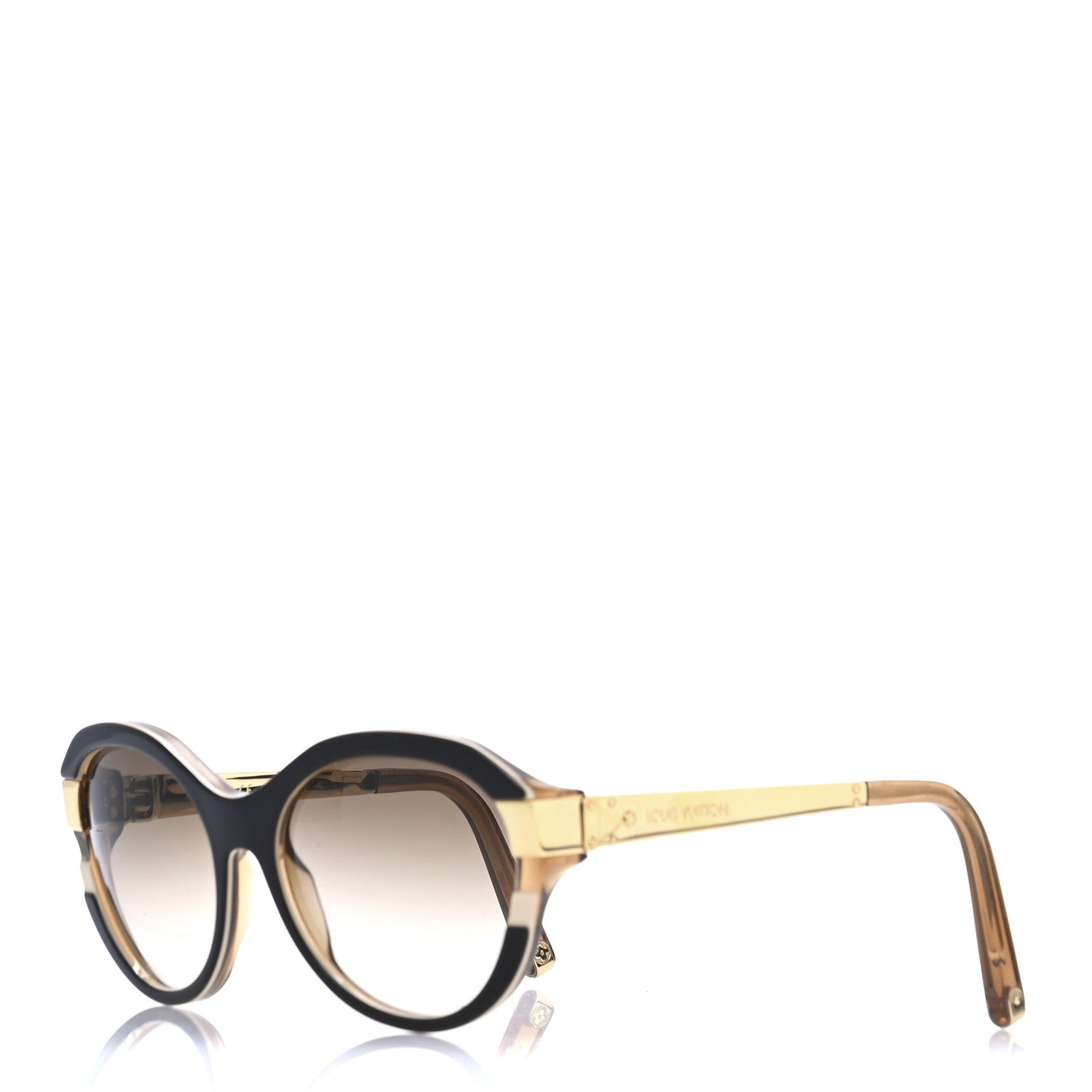 Louis Vuitton Petit Soupcon Cat Eye Sunglasses Z0487W Brown 1 of 9