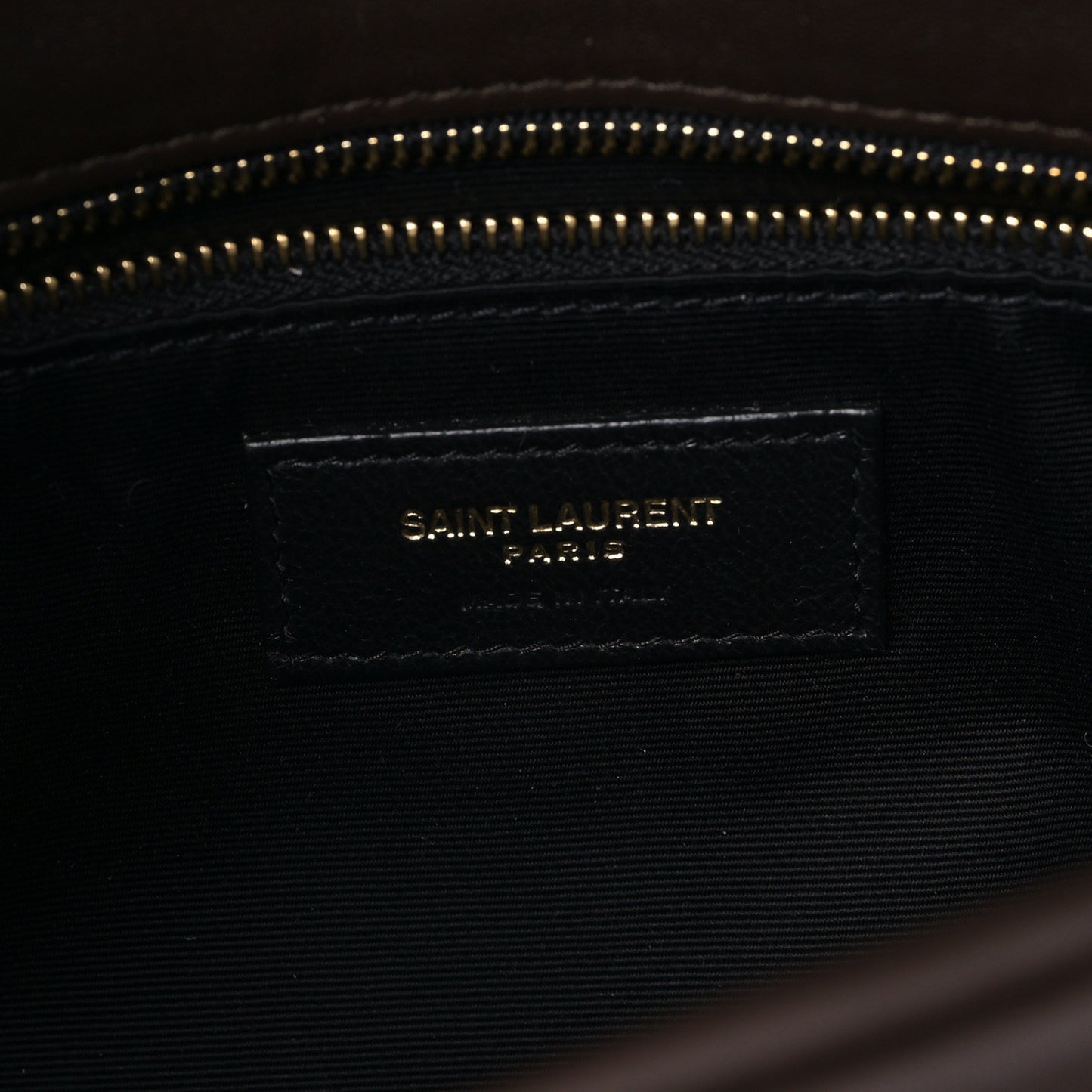 Lambskin Quilted Small Loulou Puffer Monogram Chain Satchel Dark Ganache