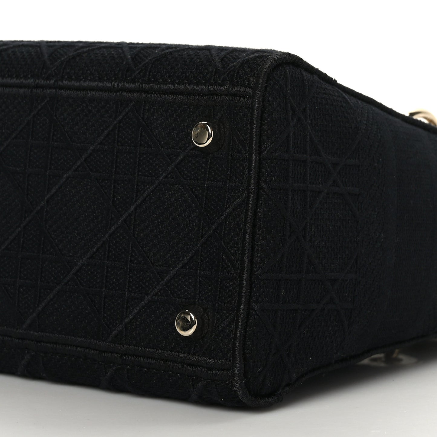 Canvas Embroidered Cannage Medium Lady D-Lite Black