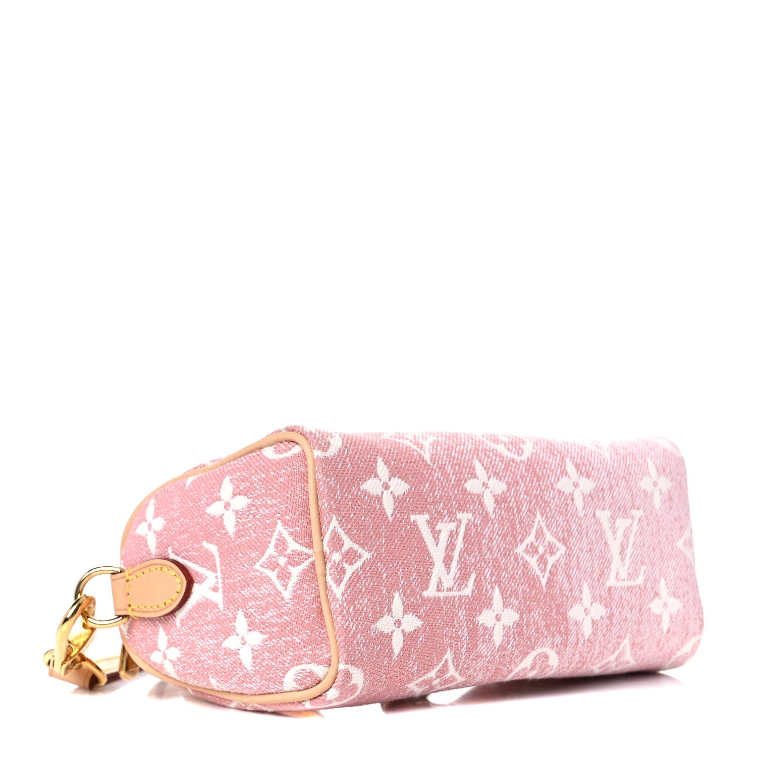 Louis Vuitton Monogram Jacquard Denim Nano Speedy Bandouliere Pink 4 of 10