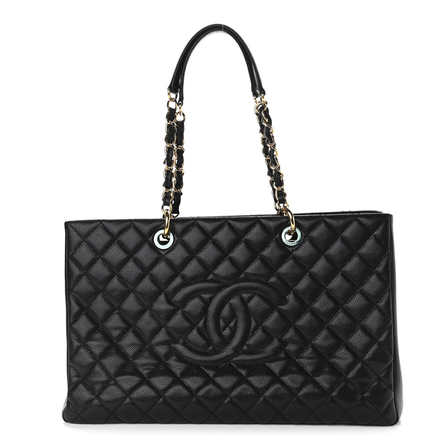 Caviar Quilted XL Grand Shopping Tote GST Black