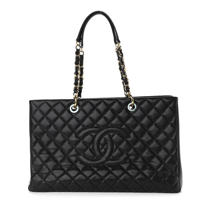 Chanel Caviar Quilted XL Grand Shopping Tote GST Black 1 of 10