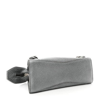 Balenciaga Metallic Grained Calfskin Neo Classic Silver Hardware Mini City Silver 4 of 13