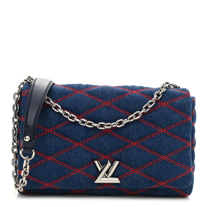 Louis Vuitton Denim Malletage GO-14 MM Denim Dark 3 of 10