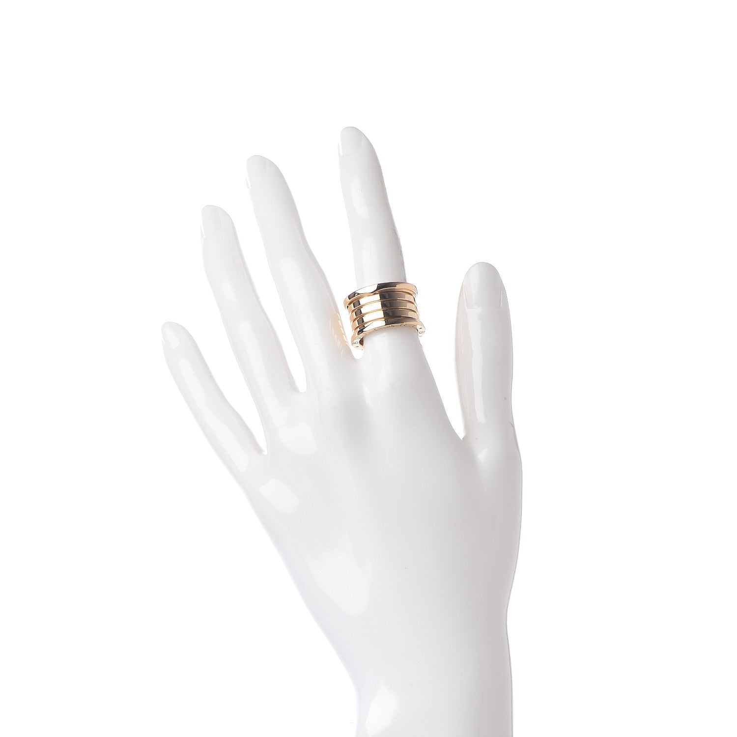 Cartier 18K Yellow Gold B.Zero1 Five-Band Anniversary Ring 52 6 2 of 5