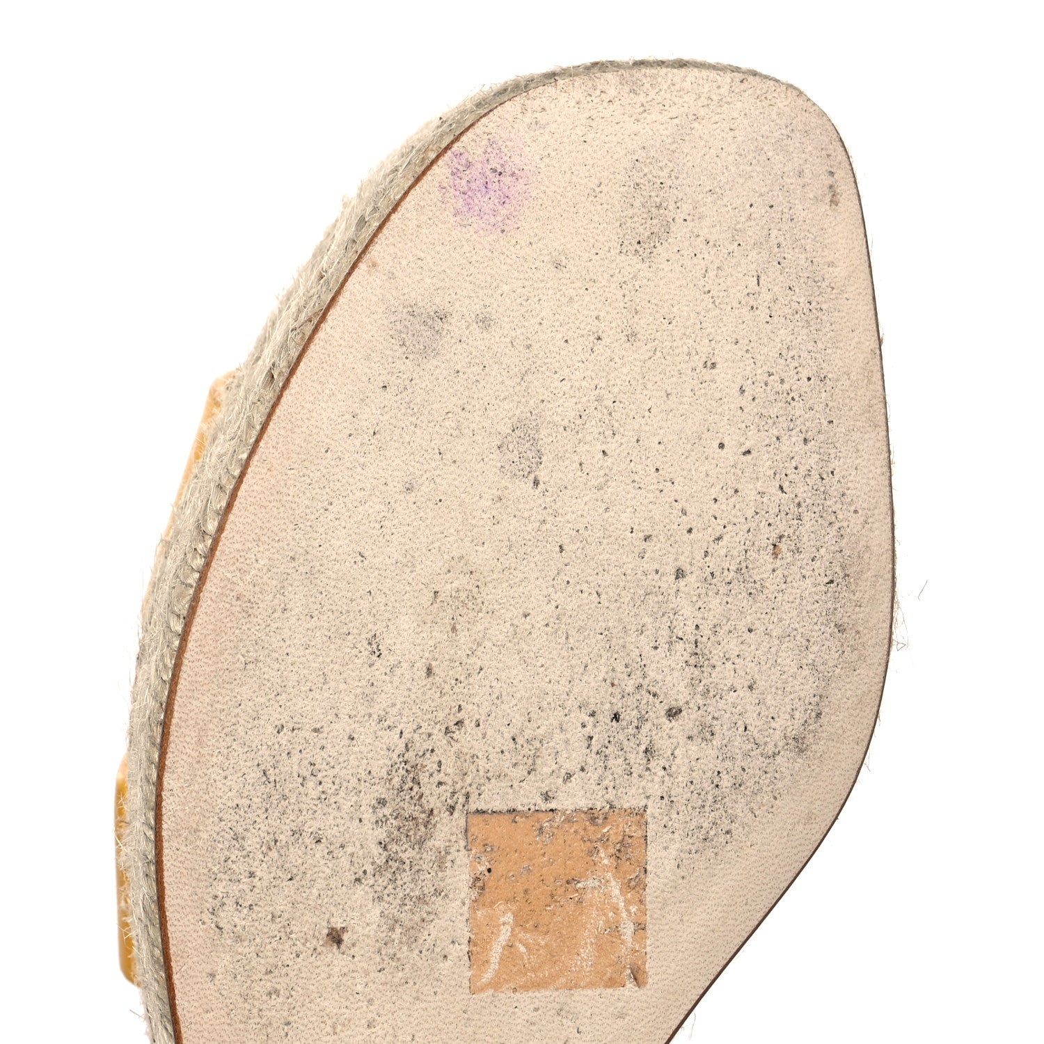 Hermes Goatskin Elda Espadrille Wedge Sandals 38 Jaune Sable 9 of 10