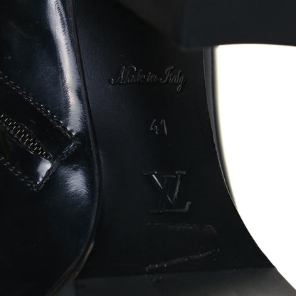 Louis Vuitton Patent Calfskin Monogram Star Trail Ankle Boots 41 Black 6 of 6