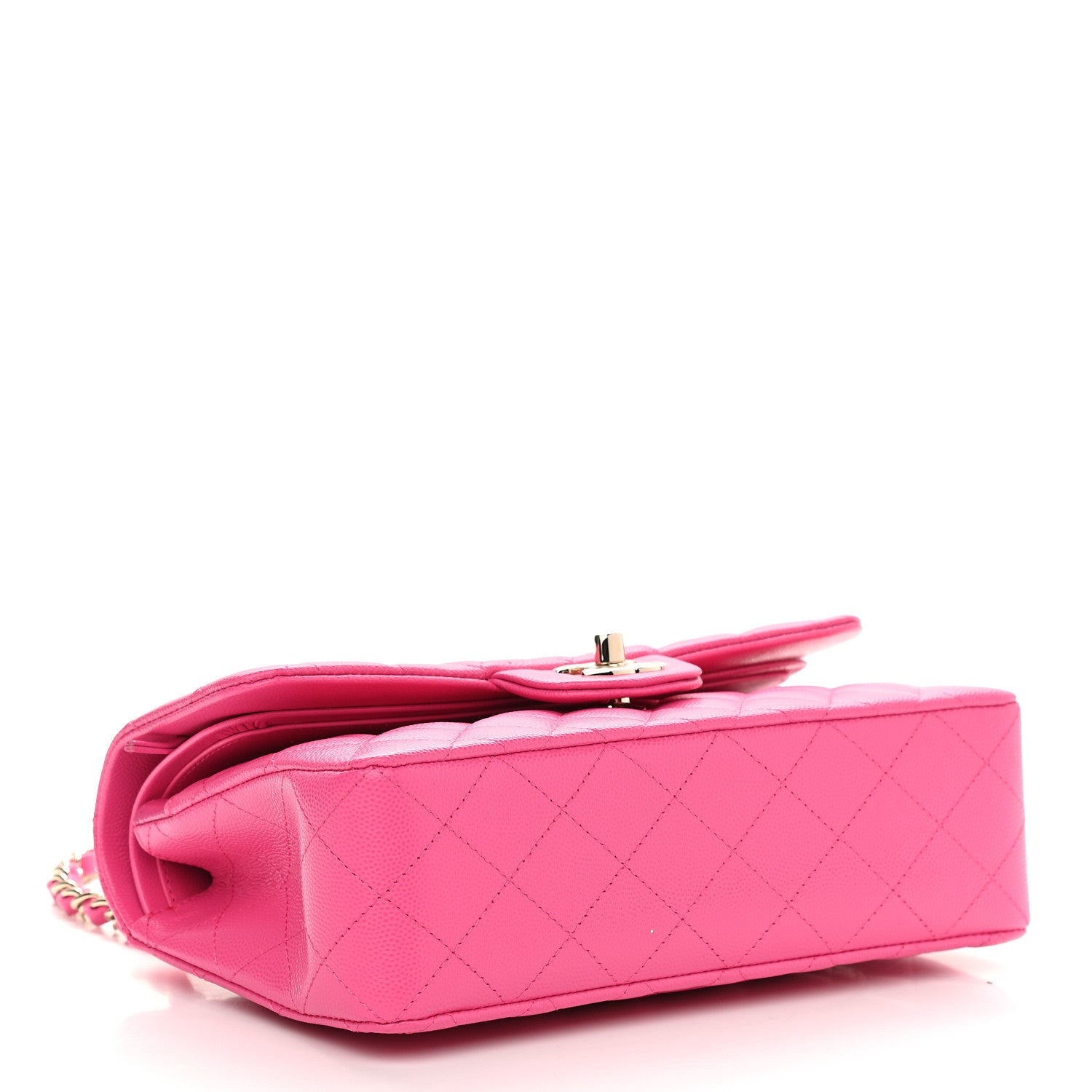 Chanel Caviar Quilted Small Double Flap Dark Pink 3 of 8