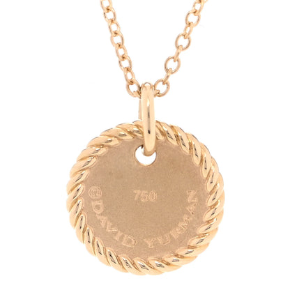 David Yurman 18K Yellow Gold Diamond Initial N Charm Necklace 3 of 6