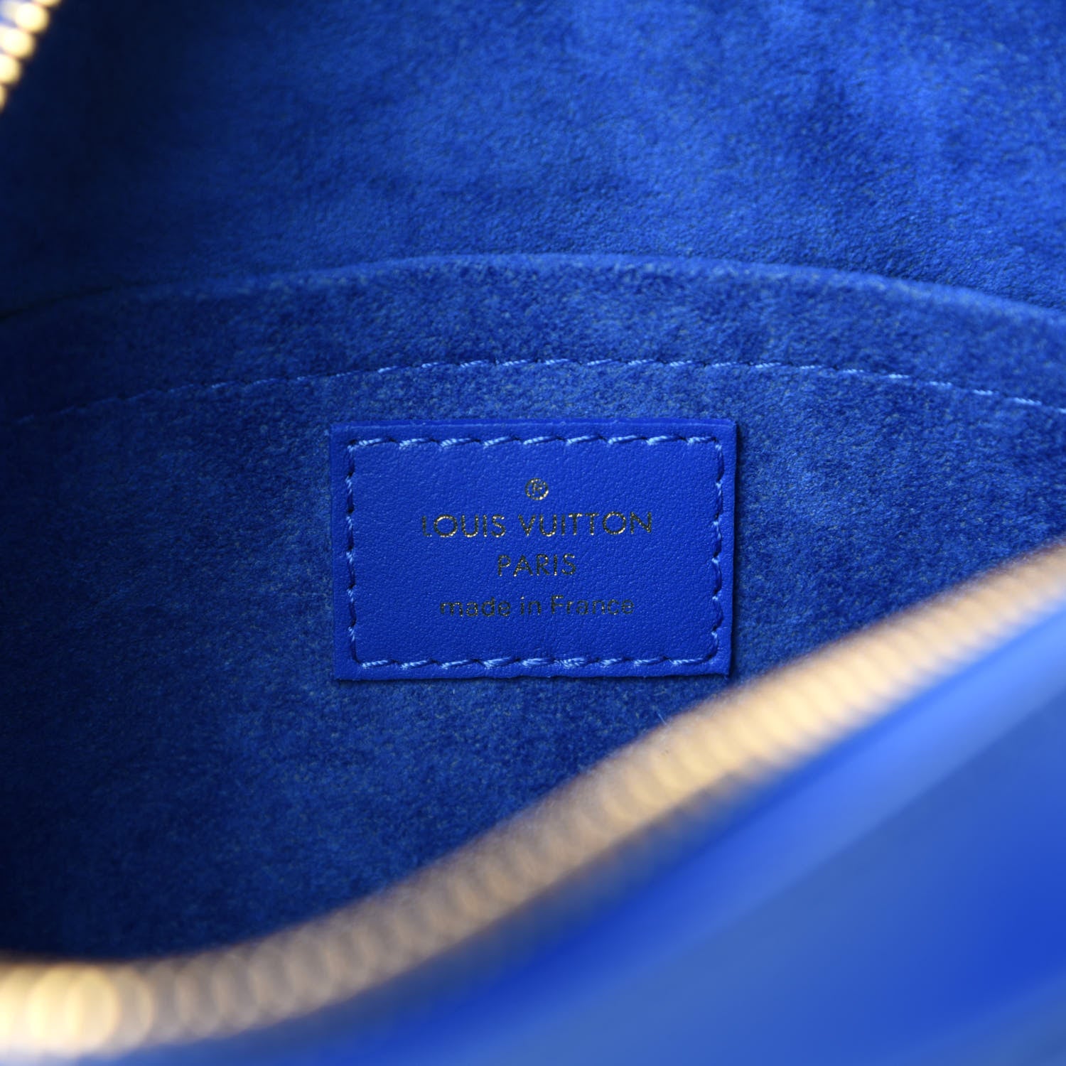 Louis Vuitton Calfskin New Wave Camera Bag Bleu Neon 8 of 10