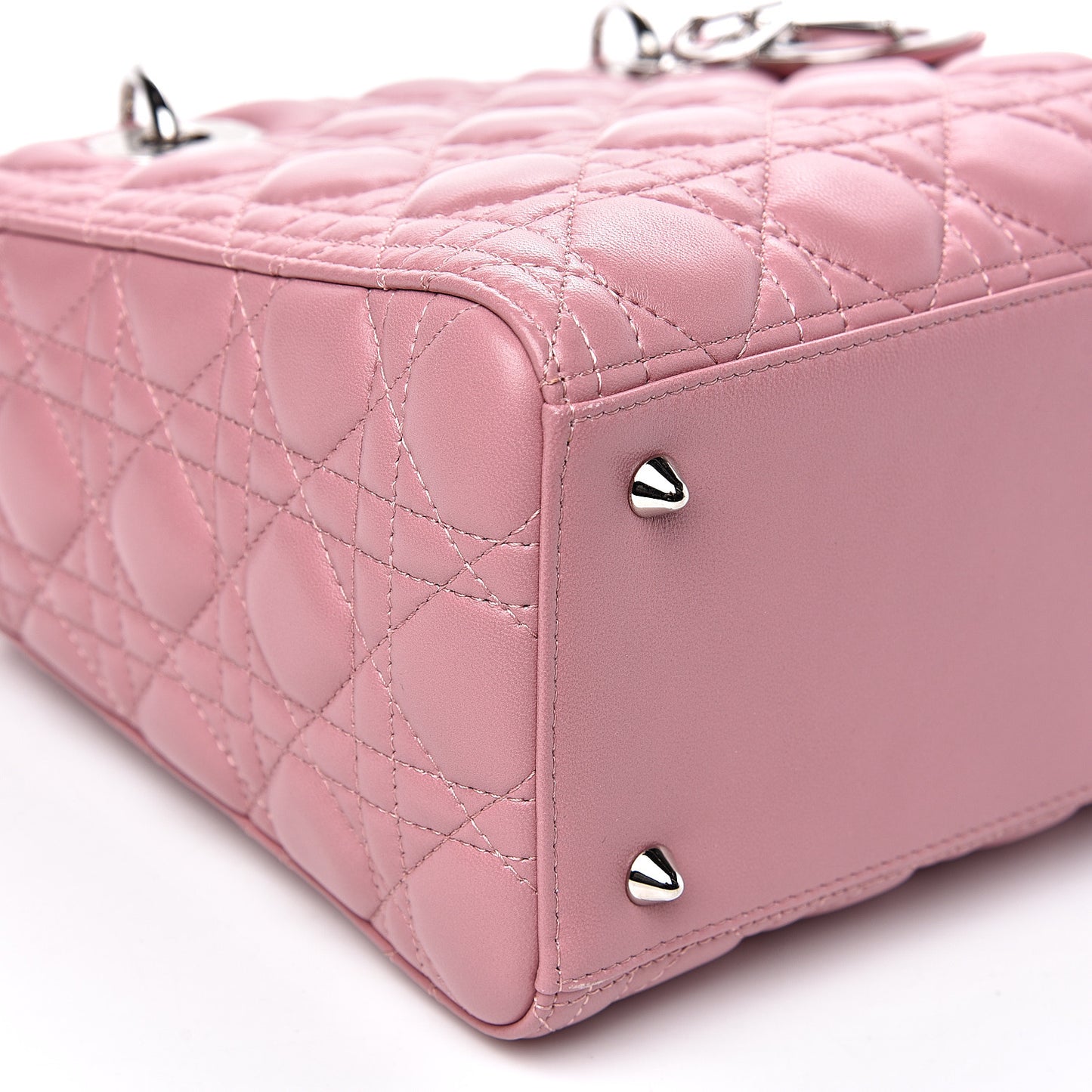Lambskin Cannage Medium Lady Dior Pink