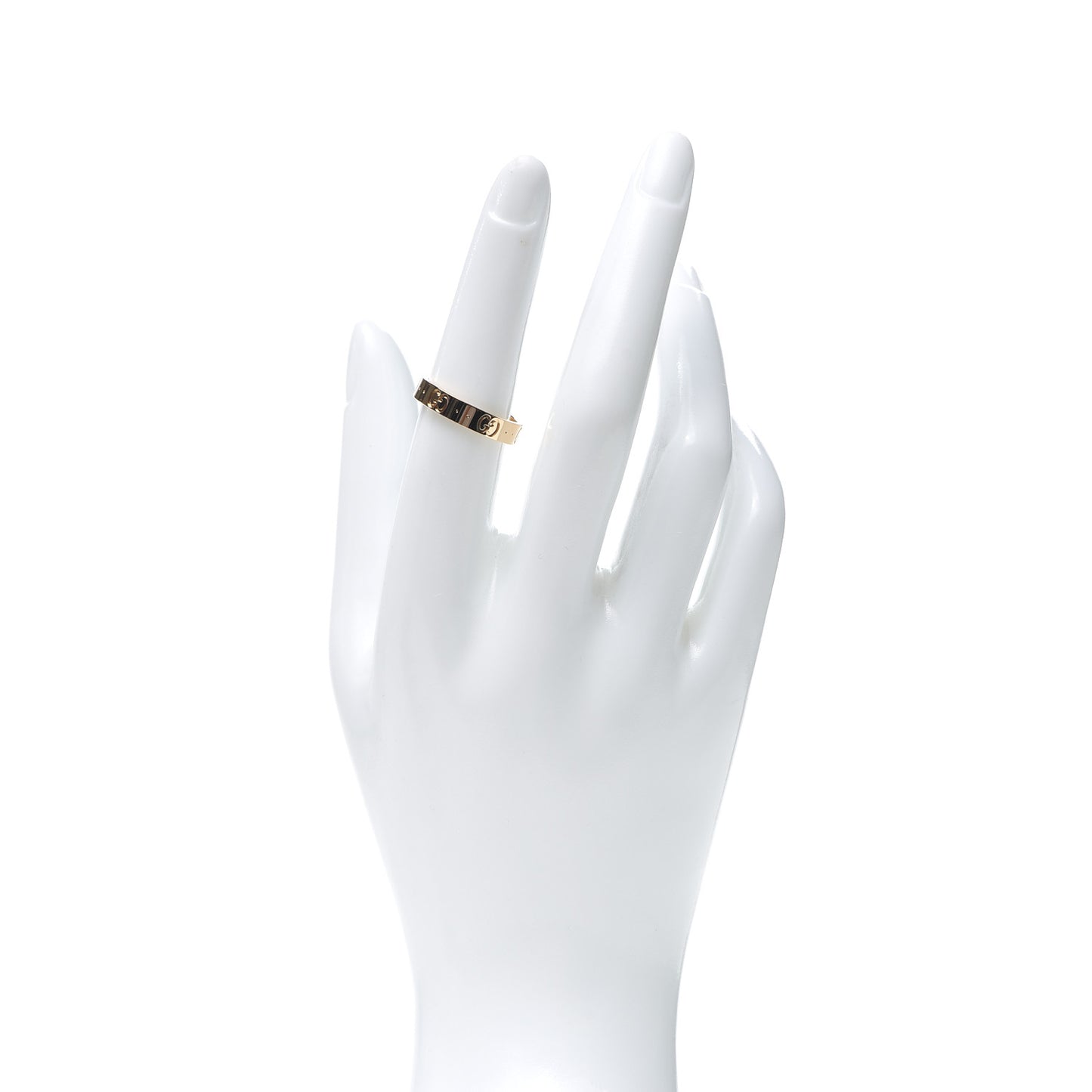 18K Yellow Gold 4mm Icon Thin Band Ring 54 6.75