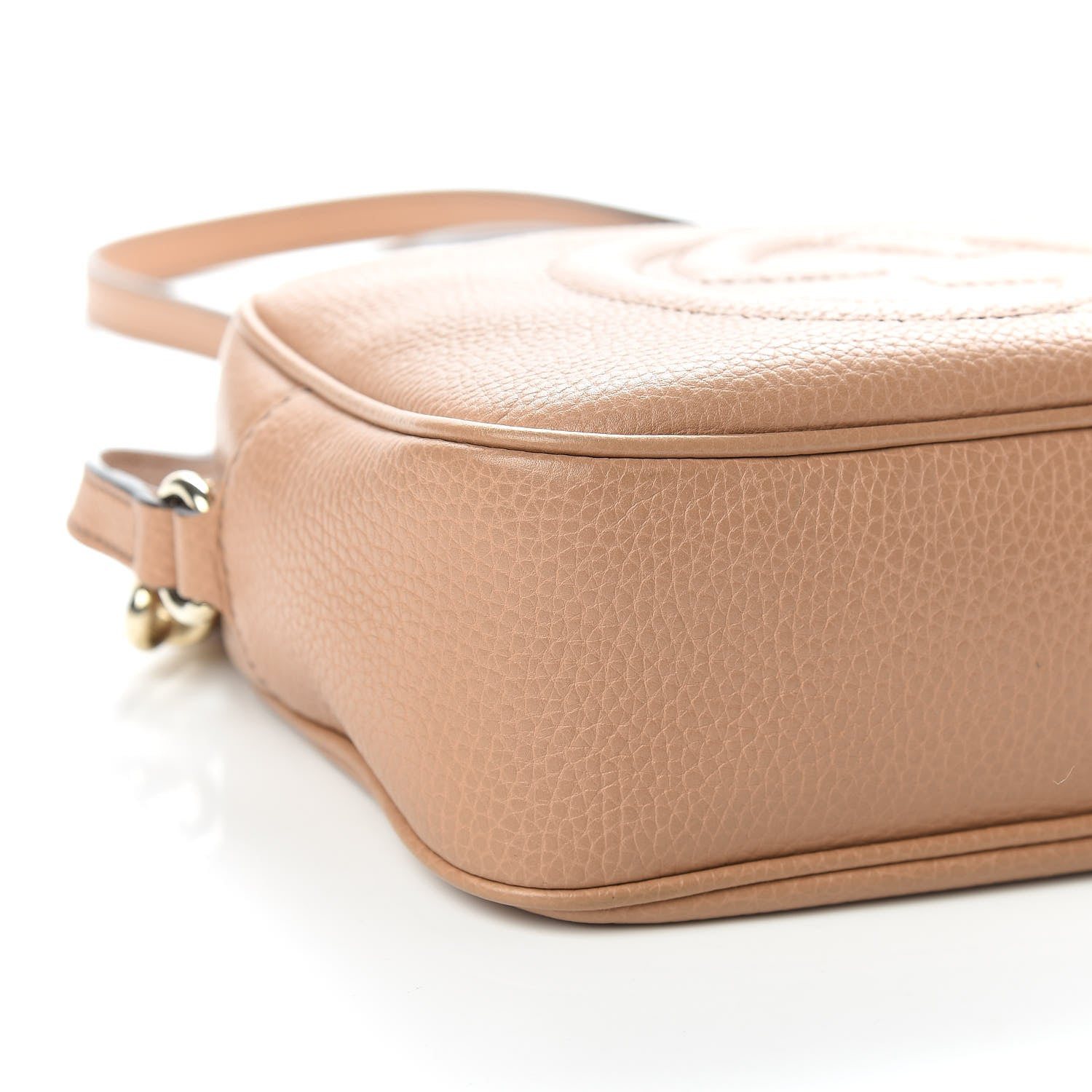 Gucci Pebbled Calfskin Small Soho Disco Bag Rose Beige 8 of 10