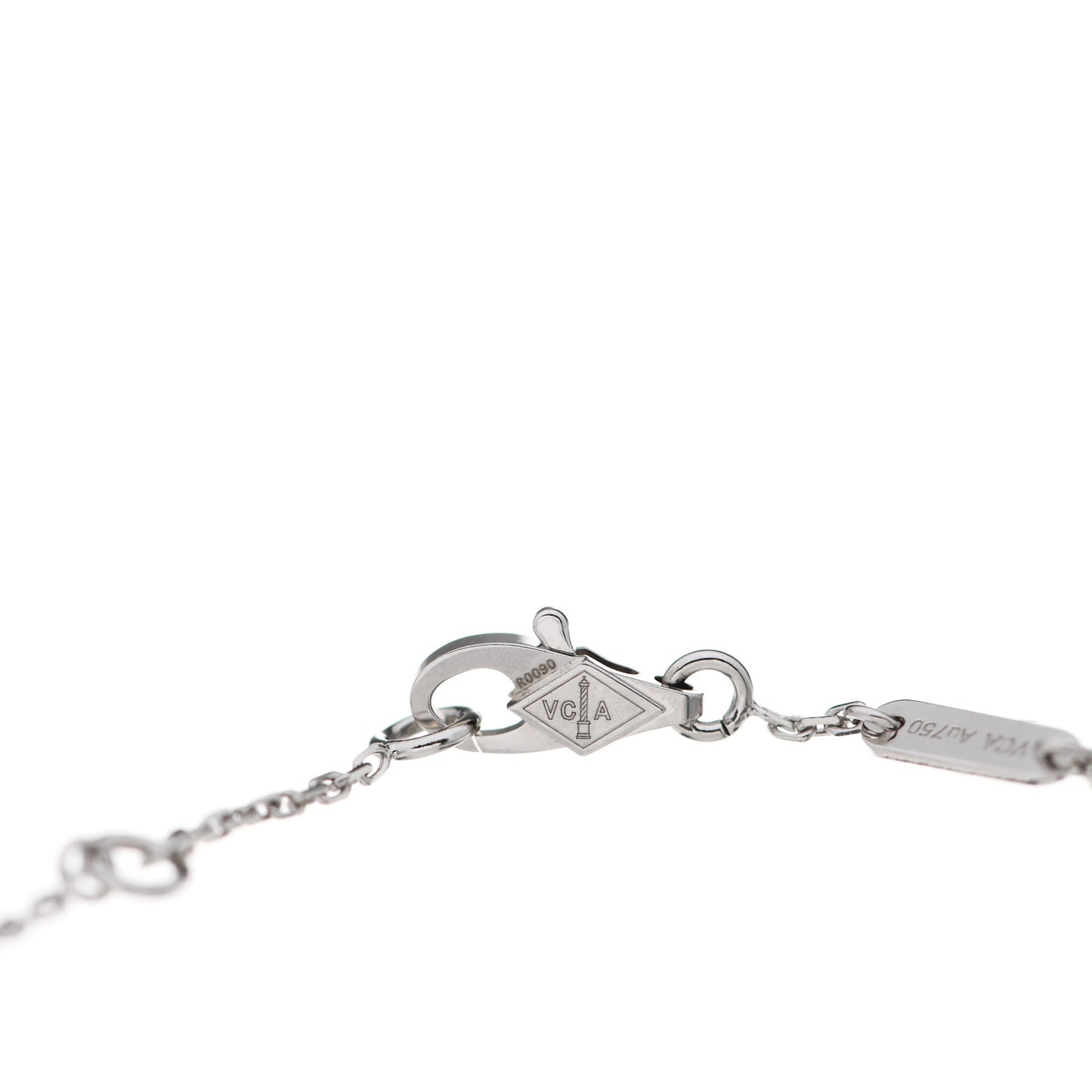 18K White Gold Turquoise Sweet Alhambra Butterfly Bracelet