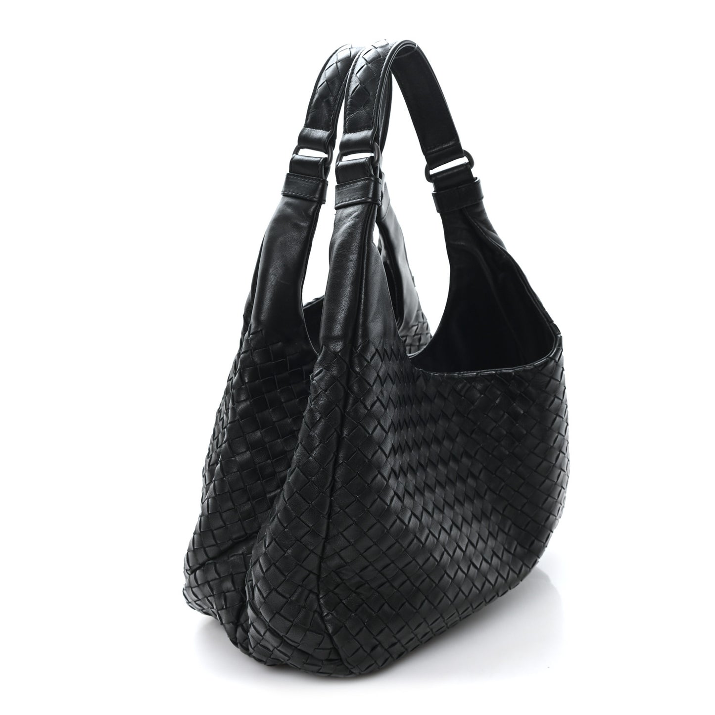 Nappa Intrecciato Medium Campana Black