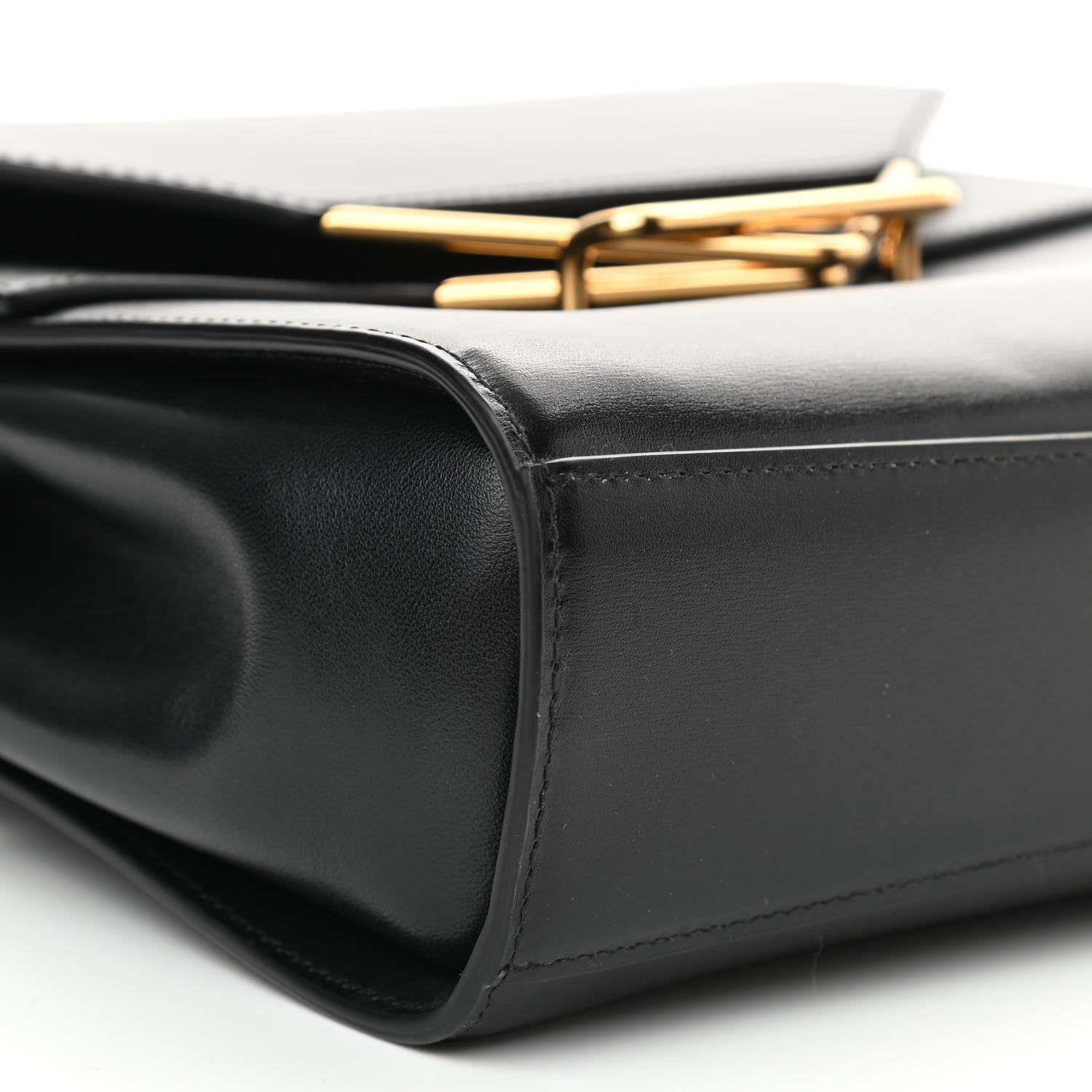 Bottega Veneta Box Calfskin Nappa Clip Bag Black 8 of 9