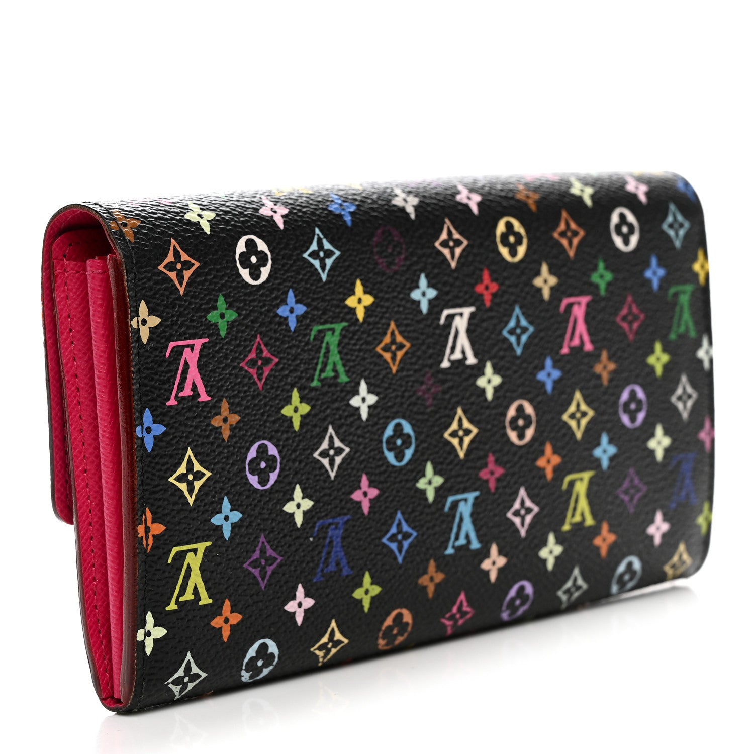 Louis Vuitton Monogram Multicolor Sarah Wallet Black Grenade 3 of 8