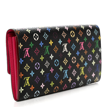 Louis Vuitton Monogram Multicolor Sarah Wallet Black Grenade 3 of 8