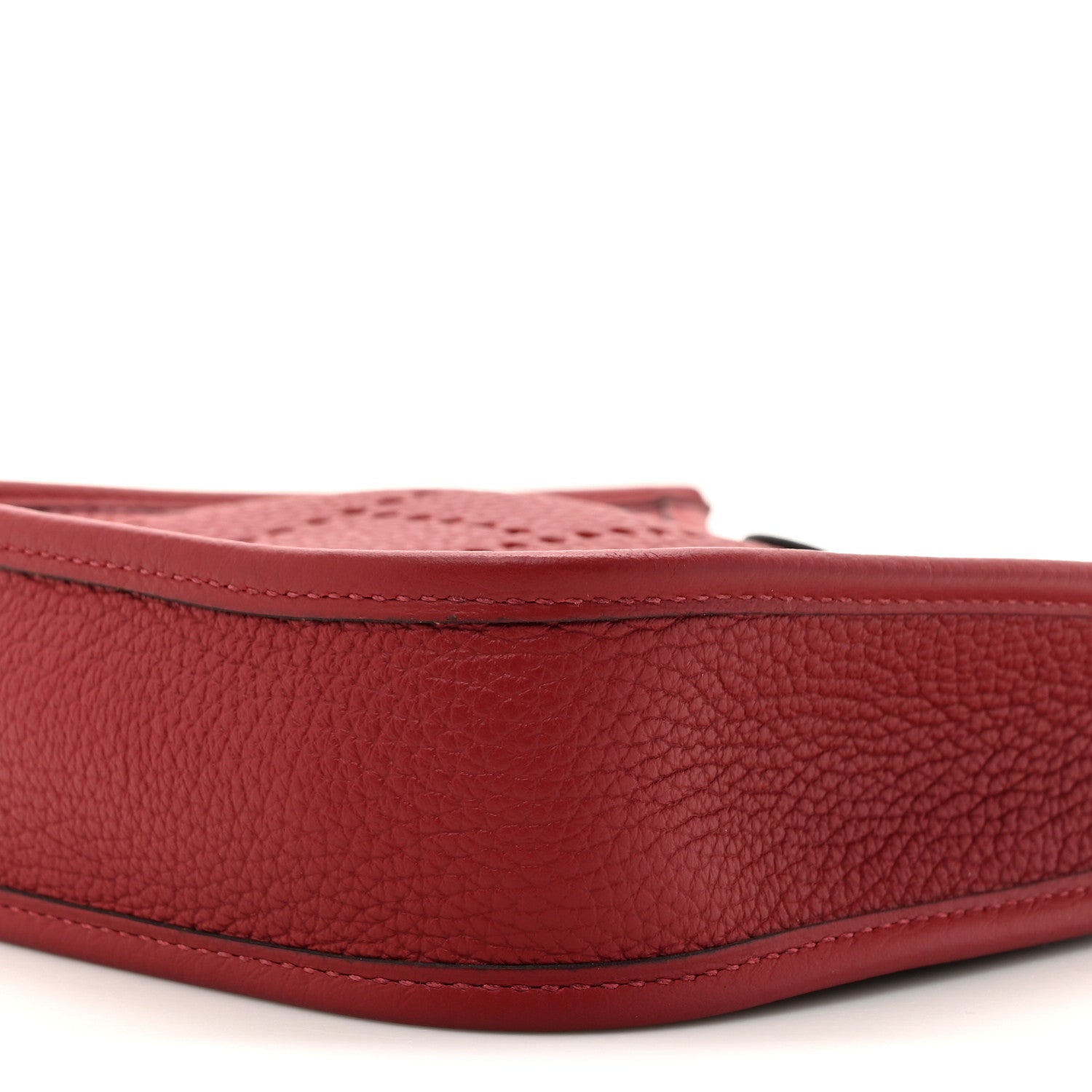 Hermes Taurillon Clemence Evelyne TPM Rouge H 9 of 11