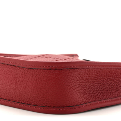 Hermes Taurillon Clemence Evelyne TPM Rouge H 9 of 11
