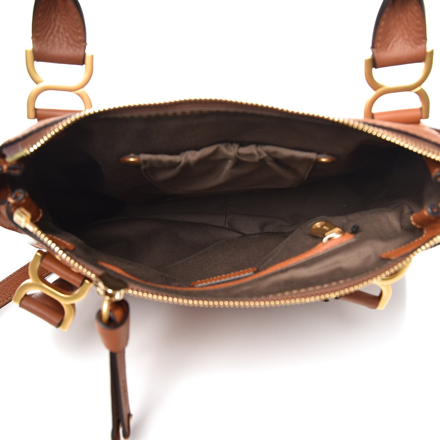 Calfskin Medium Marcie Satchel Tan