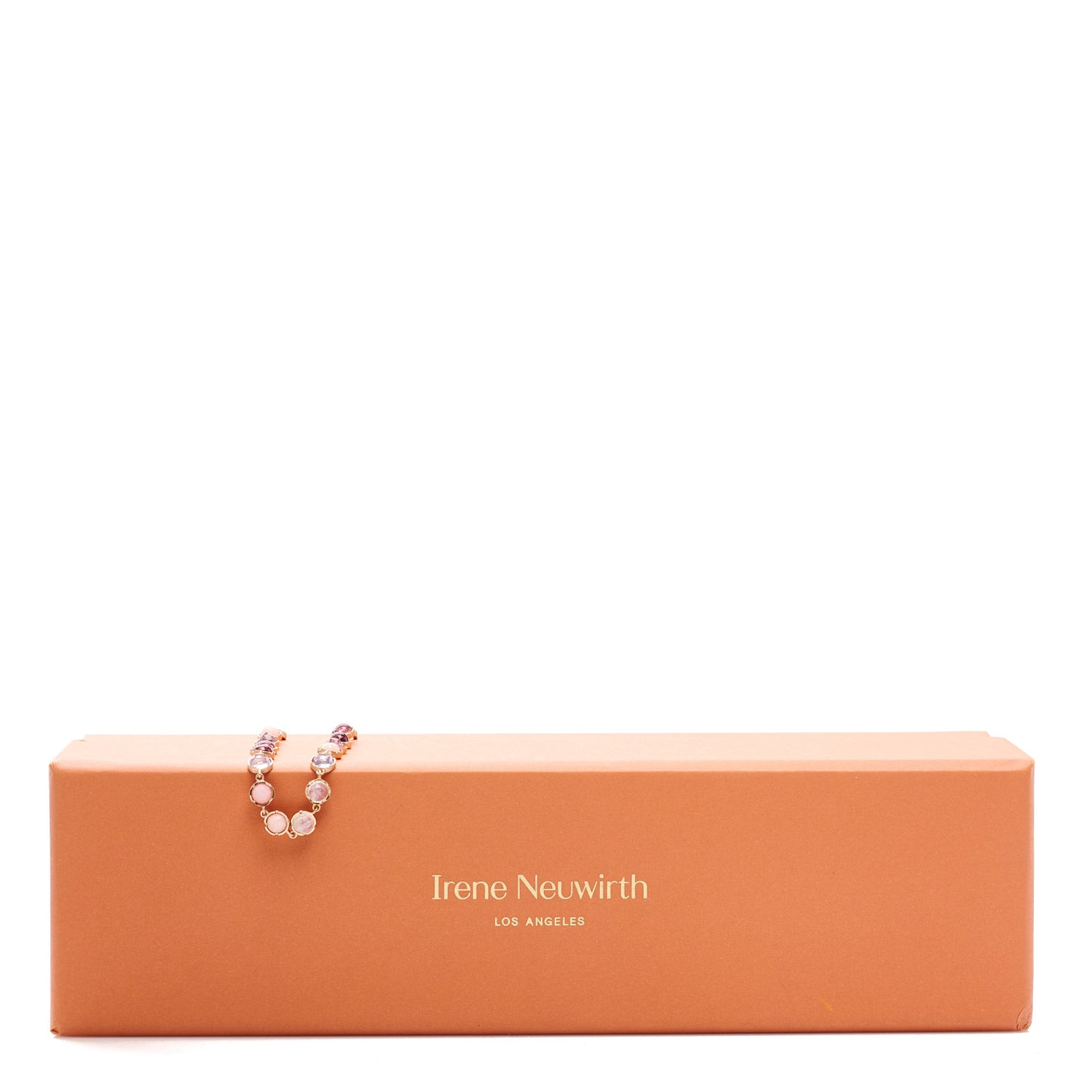 18K Rose Gold Multi Gemstone Petite Classic Link Bracelet
