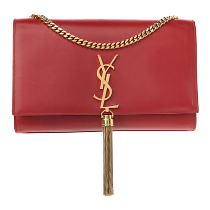 Saint Laurent Smooth Calfskin Medium Classic Monogram Kate Tassel Satchel New Lipstick 1 of 12