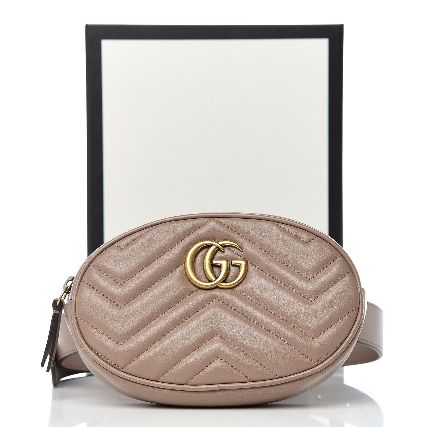 Calfskin Matelasse GG Marmont Belt Bag 85 34 Porcelain Rose