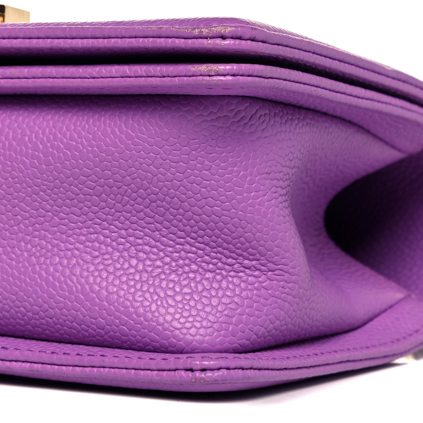 Caviar Quilted Small Boy Flap Violet