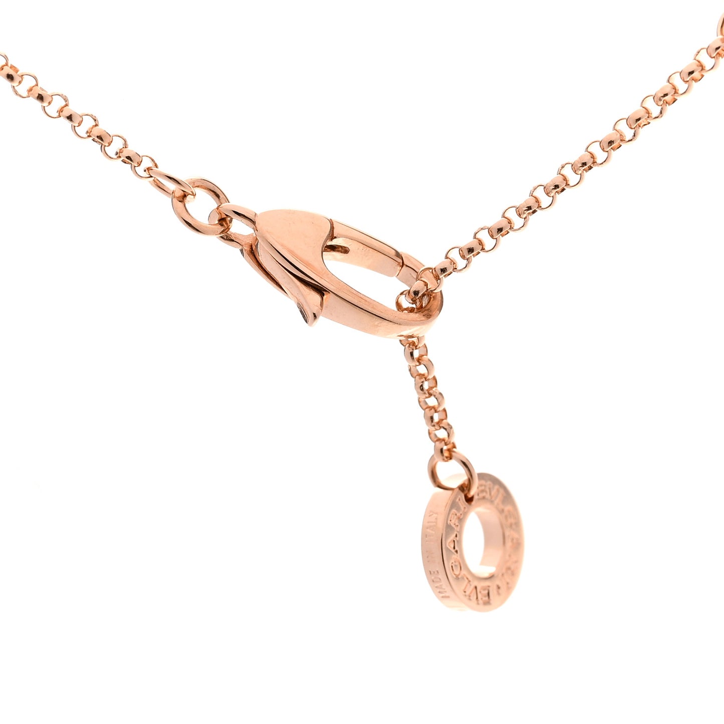 18K Rose Gold Mini B.Zero1 Pendant Necklace
