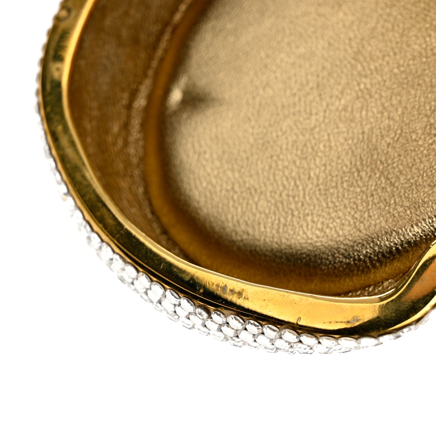 Judith Leiber Swarovski Crystal Sleeping Cat Minaudiere Clutch Silver 8 of 10