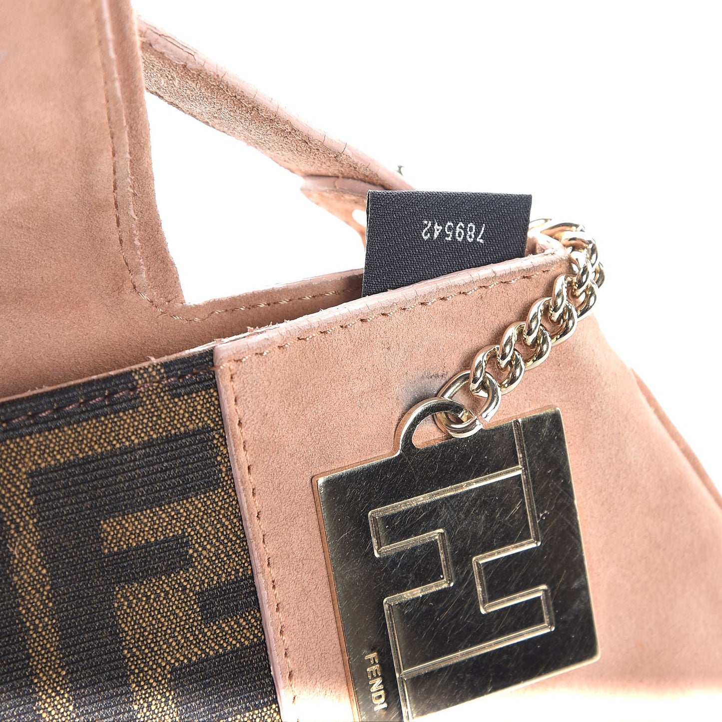 Suede Zucca Baguette Pink