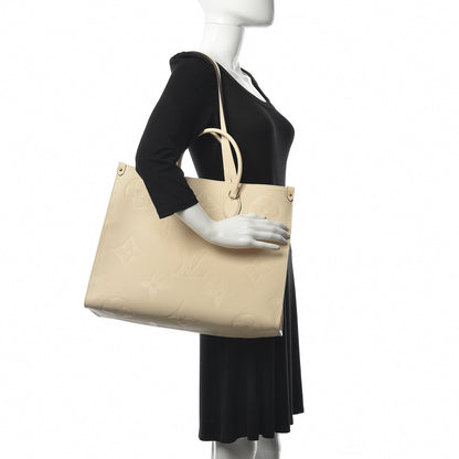 Louis Vuitton Empreinte Monogram Giant Onthego GM Creme 2 of 9