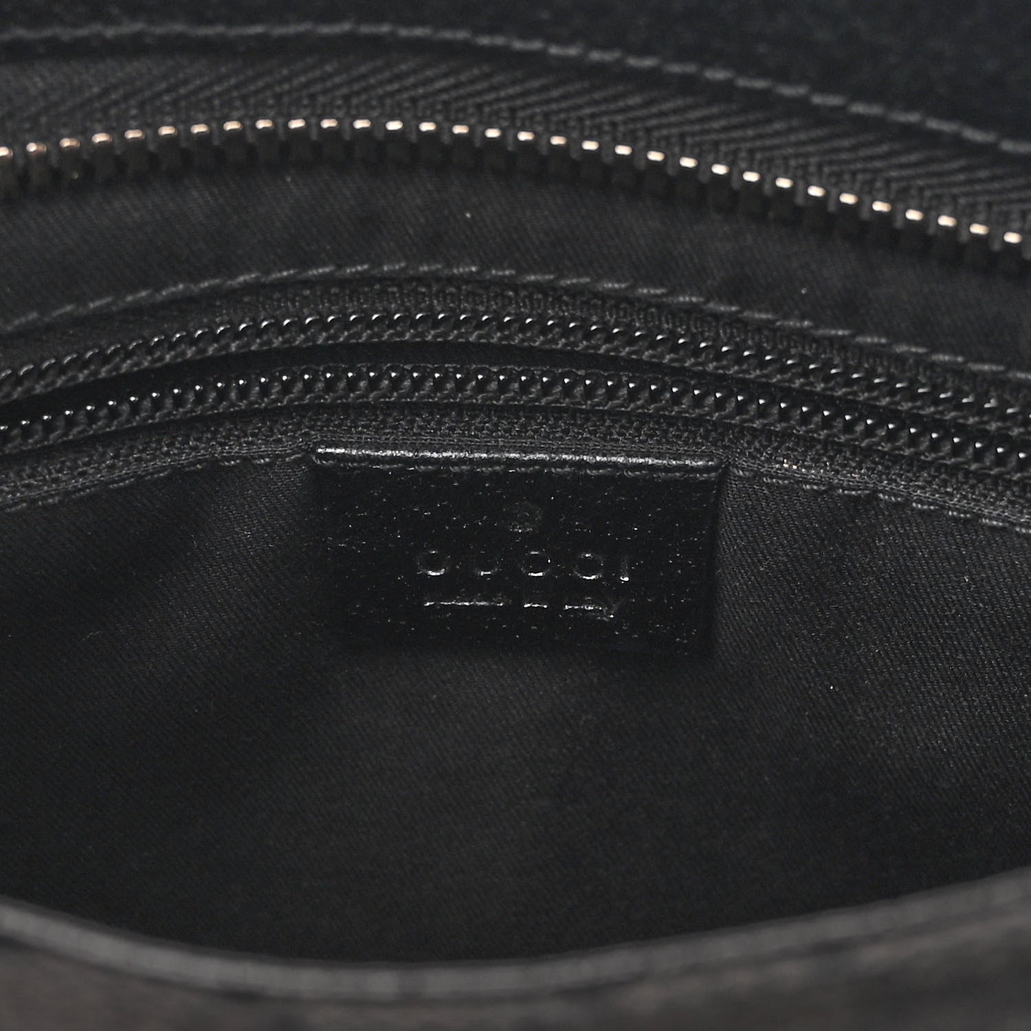 Gucci Monogram Flat Messenger Bag Black 6 of 9