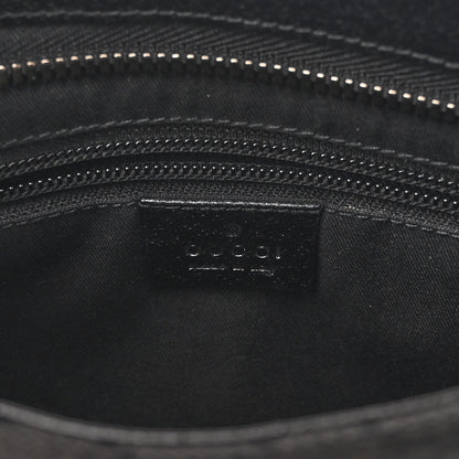 Gucci Monogram Flat Messenger Bag Black 6 of 9
