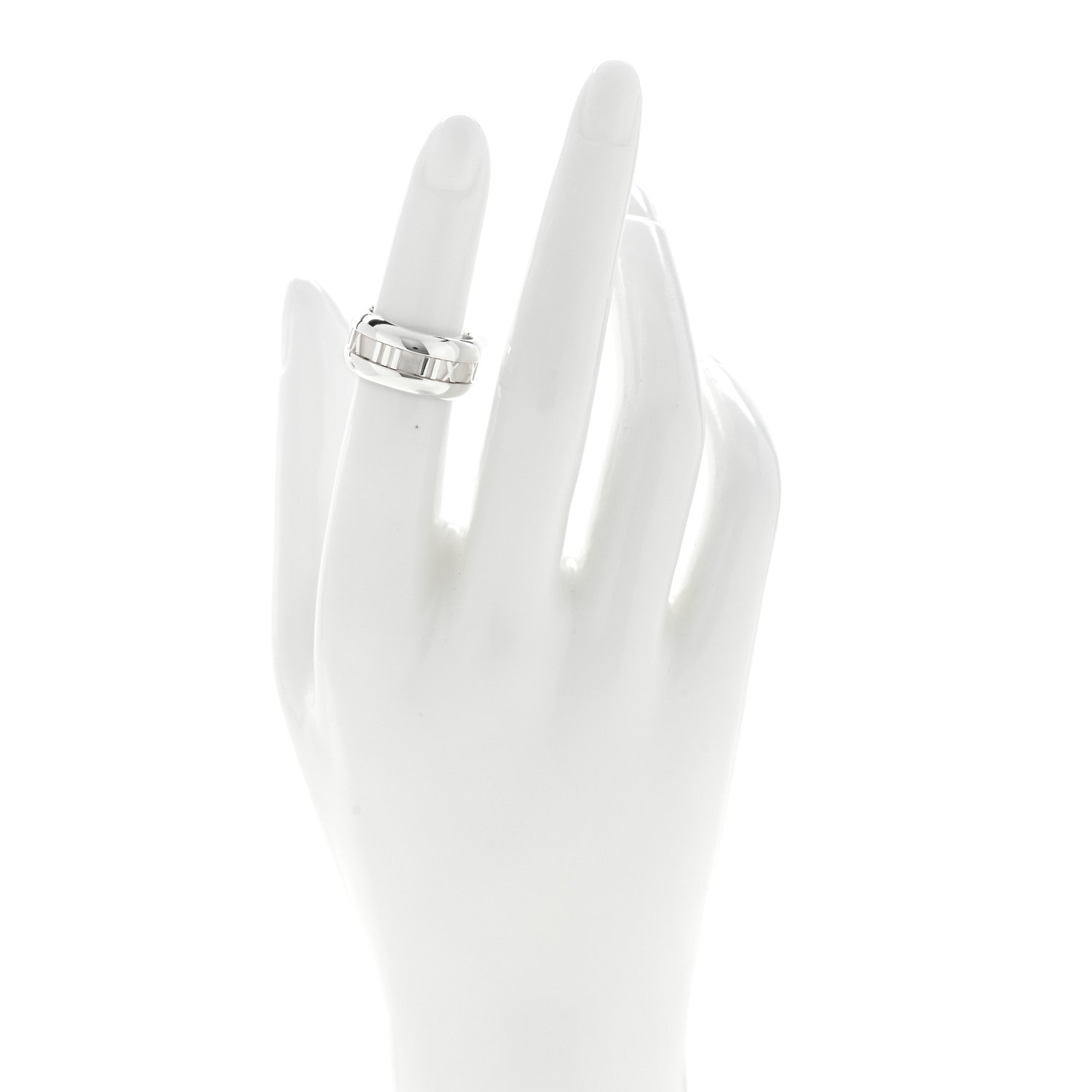Tiffany Sterling Silver Atlas Band Ring 49 4.75 2 of 4