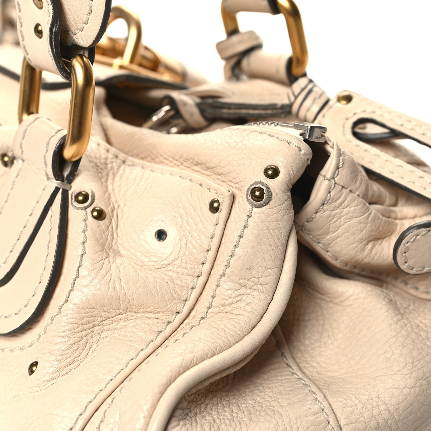 Chloe Calfskin Medium Paddington Satchel Beige 14 of 17