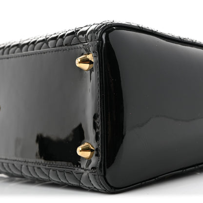 Christian Dior Patent Cannage Large Lady Dior Black 10 of 12