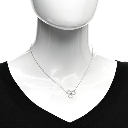 Tiffany Platinum Diamond Small Paper Flowers Pendant Necklace 2 of 4
