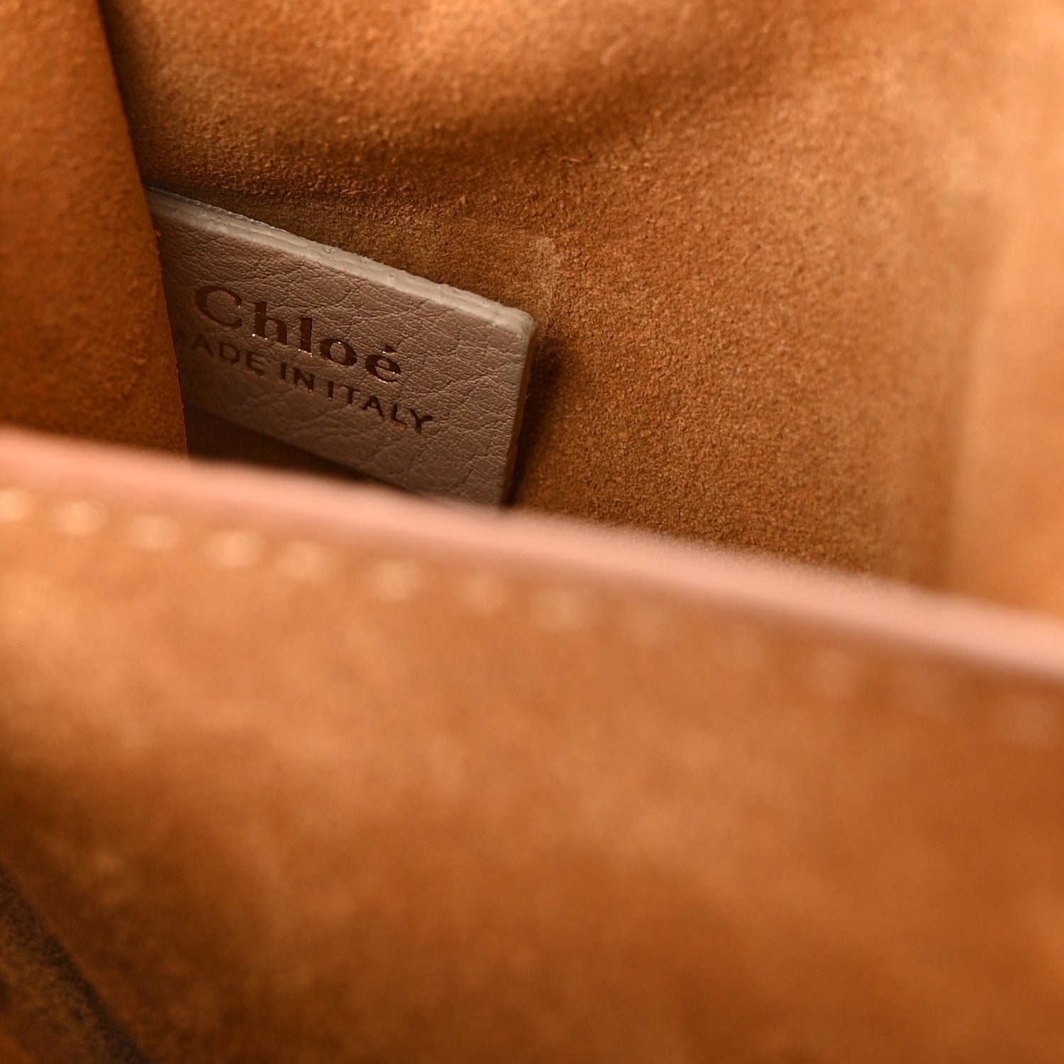 Chloe Cashmere Knit Calfskin Mini Penelope Soft Shoulder Bag Woodrose Multicolor 6 of 12