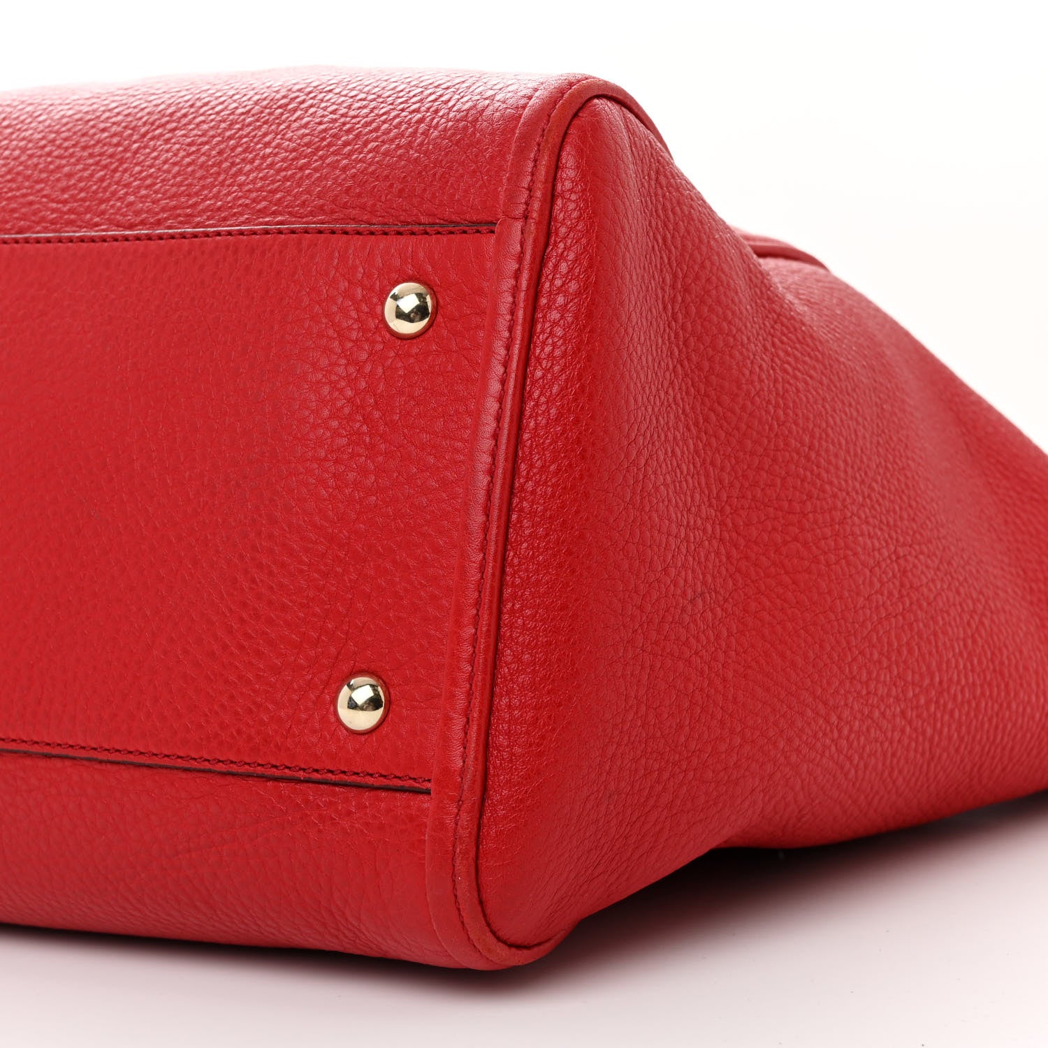 Gucci Pebbled Calfskin Medium Soho Shoulder Bag Tabasco Red 10 of 14