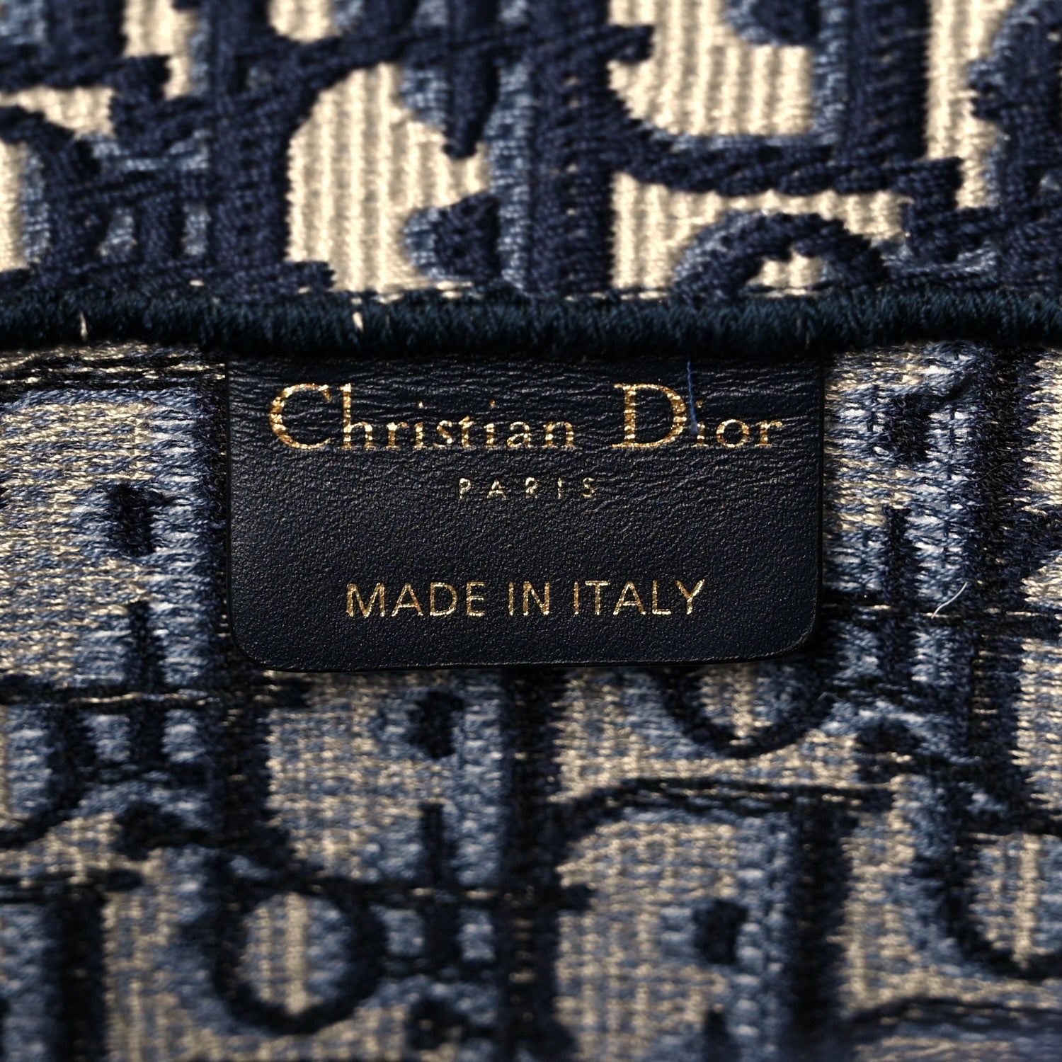Christian Dior Oblique Book Tote Blue Multicolor 6 of 9