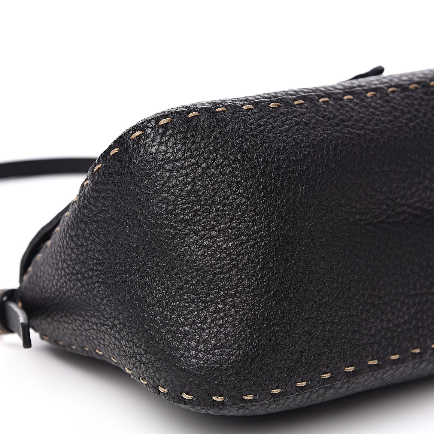 Calfskin Romano Selleria Baguette Black