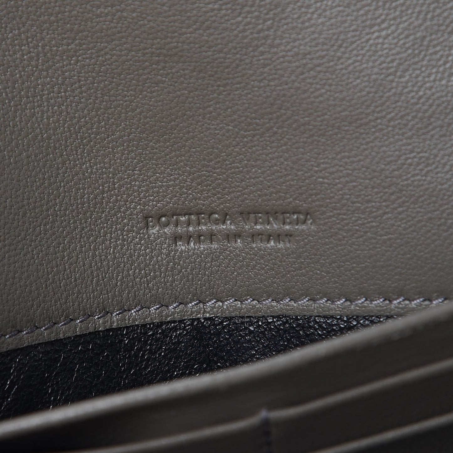 Nappa Intrecciato Continental Flap Wallet Light Grey