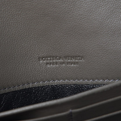 Bottega Veneta Nappa Intrecciato Continental Flap Wallet Light Grey 6 of 9