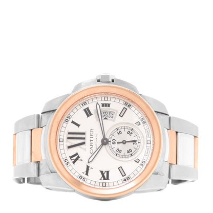 Cartier Stainless Steel 18K Pink Gold 42mm Calibre de Cartier Automatic Watch 2 of 4