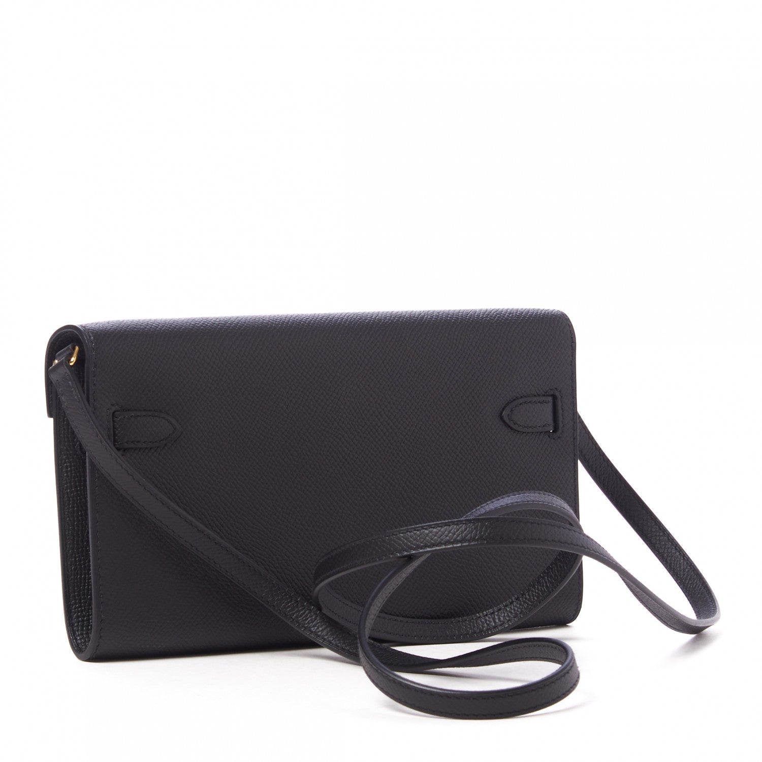 Hermes Epsom Kelly Wallet To Go Black 2 of 10